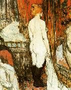 Weiblicher akt vor der Spiegel, Henri De Toulouse-Lautrec